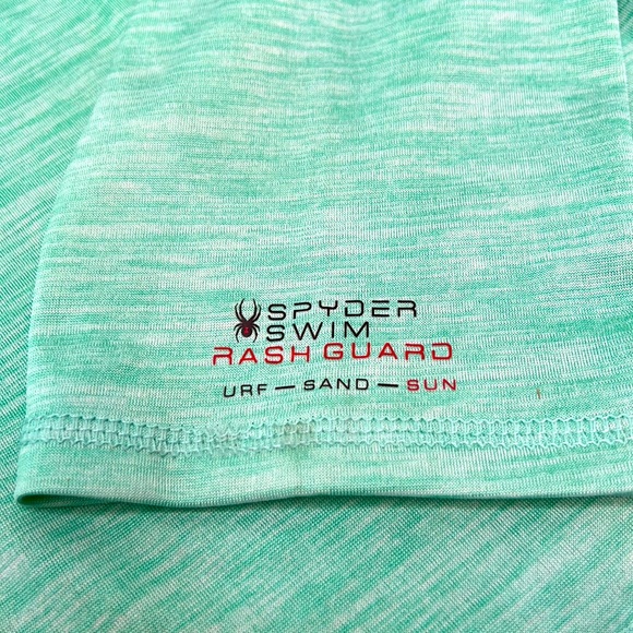 SPYDER SWIM RASH-GUARD SURF SAND SUN SHIRT YPF 30+, BEAUTIFUL LIGHT GREEN - Picture 7 of 13